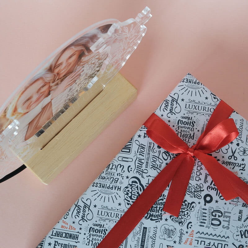 Kişiye Özel Anne Tasarımlı Katmanlı Led Lamba