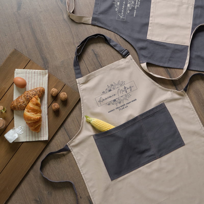 Kişiye Özel Annemin Mutfağı Tasarımlı Mutfak Önlüğü