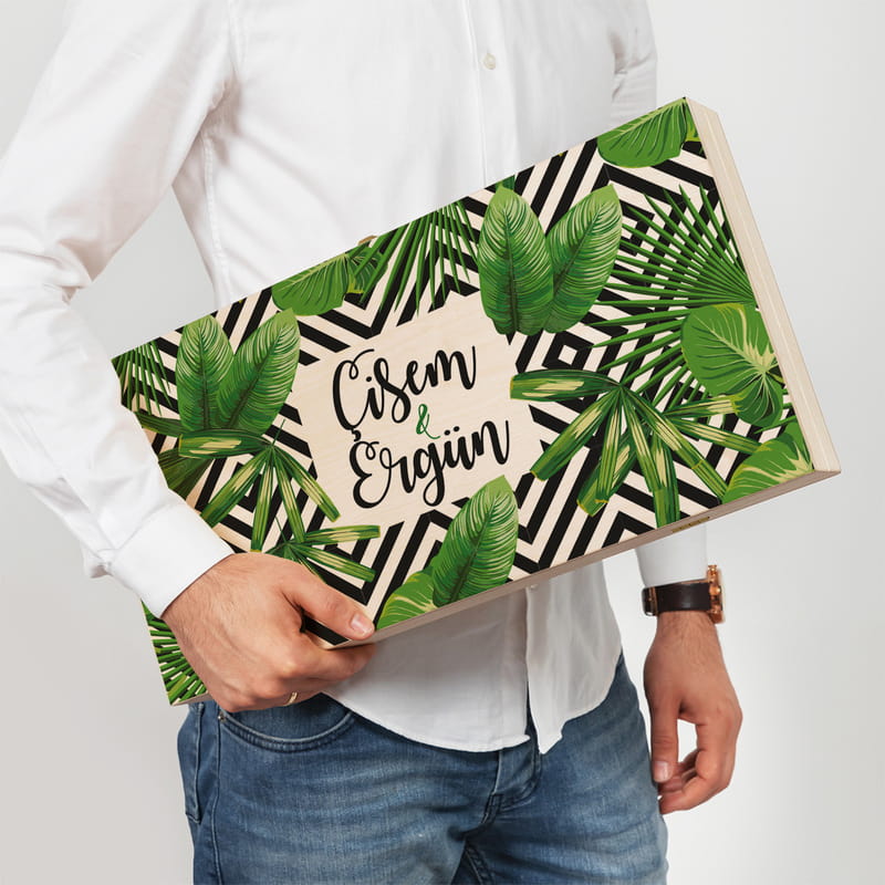 Kişiye Özel El Yapımı Tavla Seti