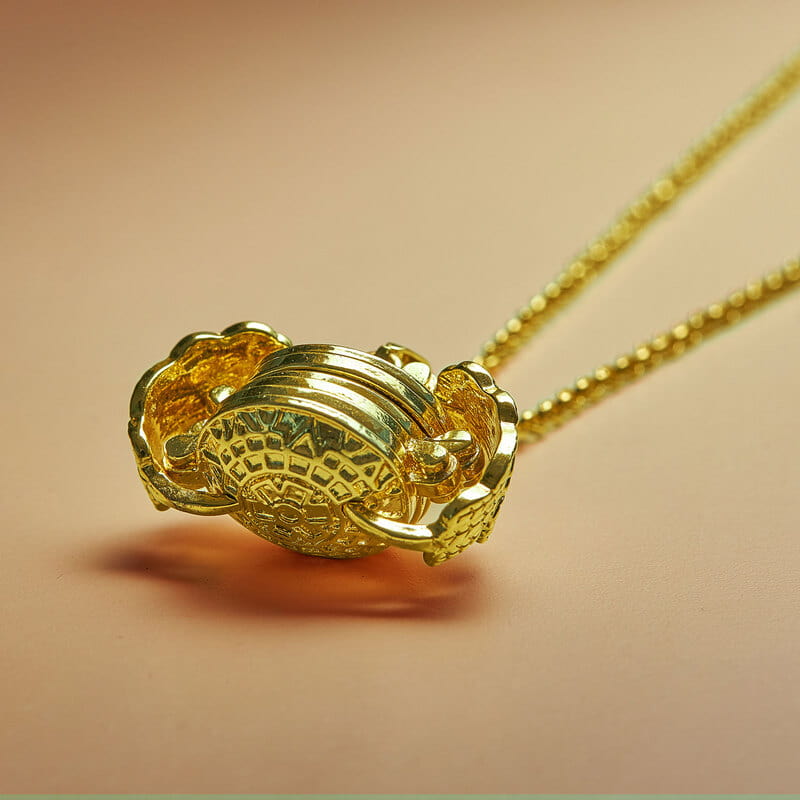 Kişiye Özel Fotoğraf Baskılı Melek Kanatlı Küre Kolye