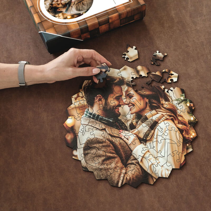 Kişiye Özel Fotoğraflı Ahşap Puzzle