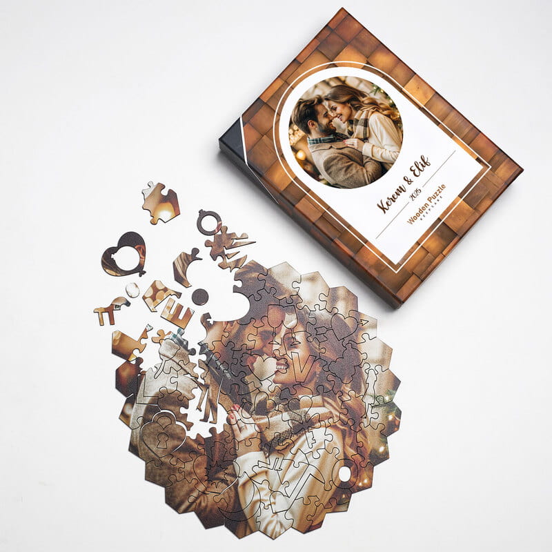 Kişiye Özel Fotoğraflı Ahşap Puzzle