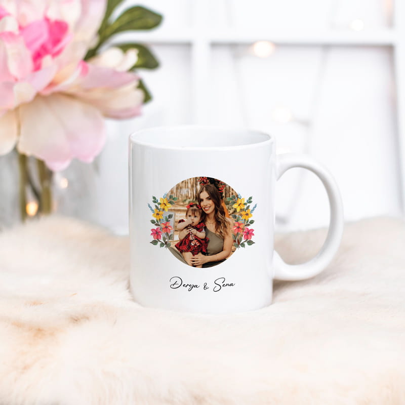 Kişiye Özel Fotoğraflı Anneler Günü Kupa Bardak