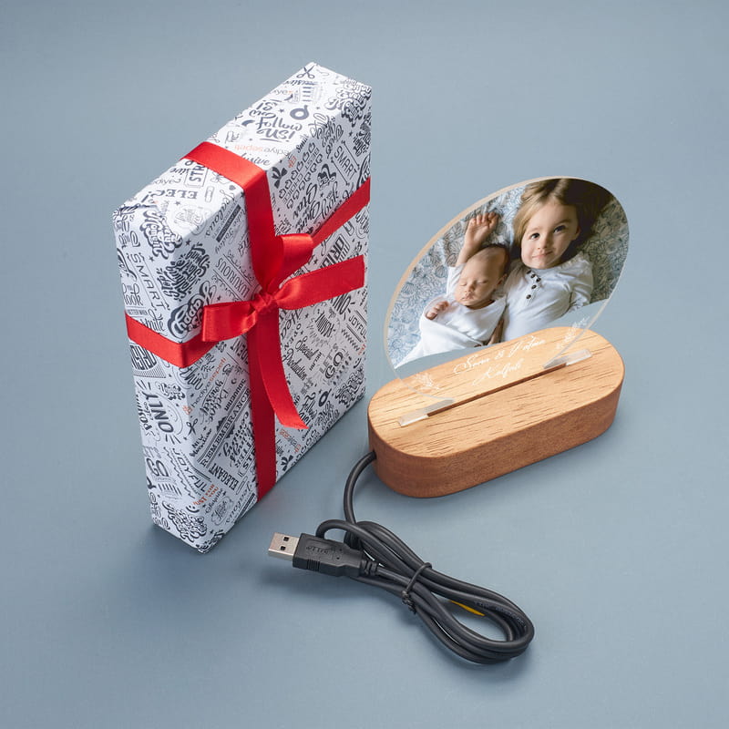 Kişiye Özel Fotoğraflı LED Gece Lambası