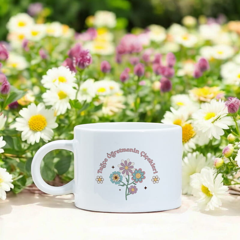 Kişiye Özel İsim Yazılı Öğretmen Kahve Fincanı