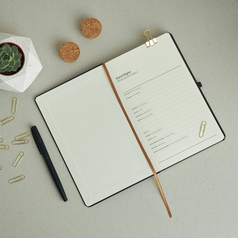 Kişiye Özel Minimalist Defter