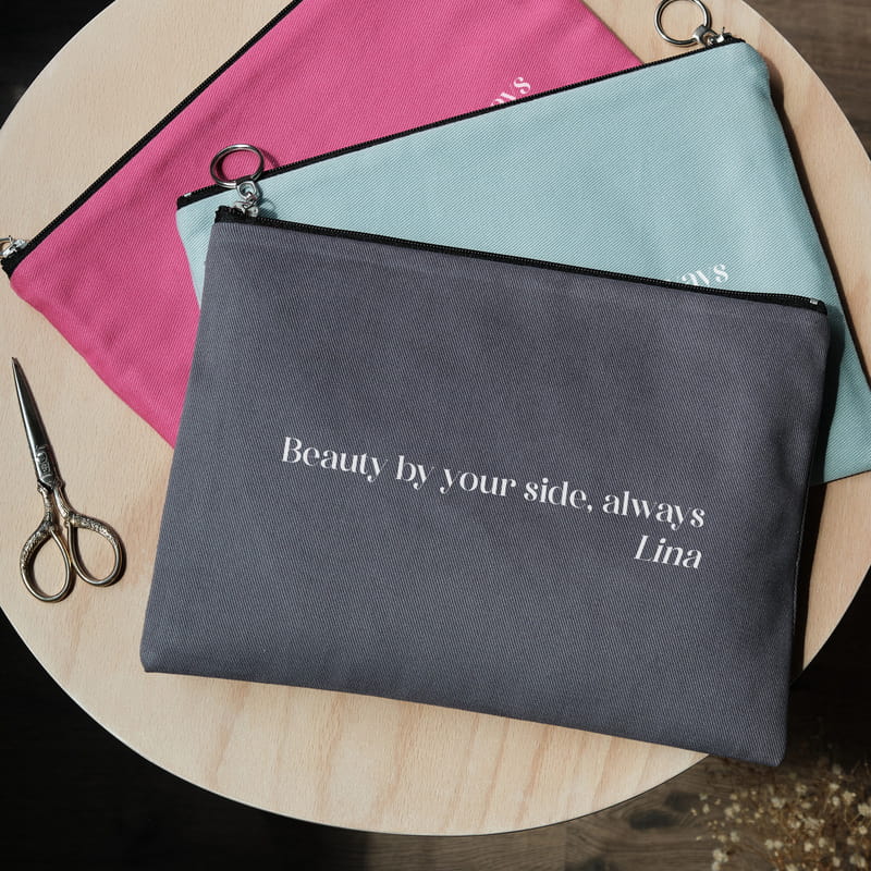 Kişiye Özel Mottolu Makyaj Çantası