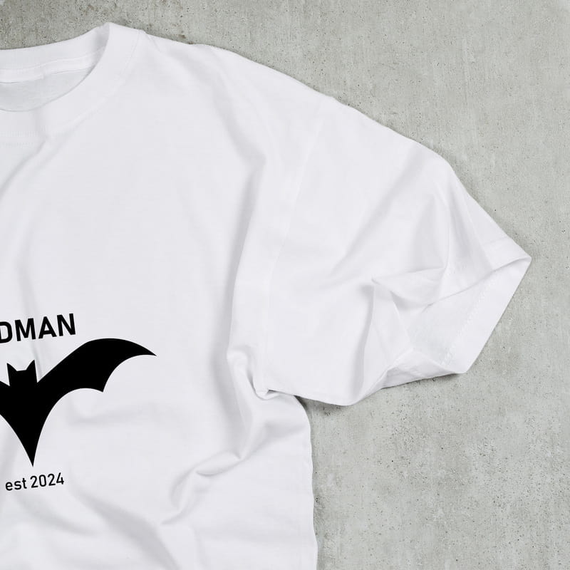 Kişiye Özel Tarihli DADMAN Baskılı Baba Tişörtü