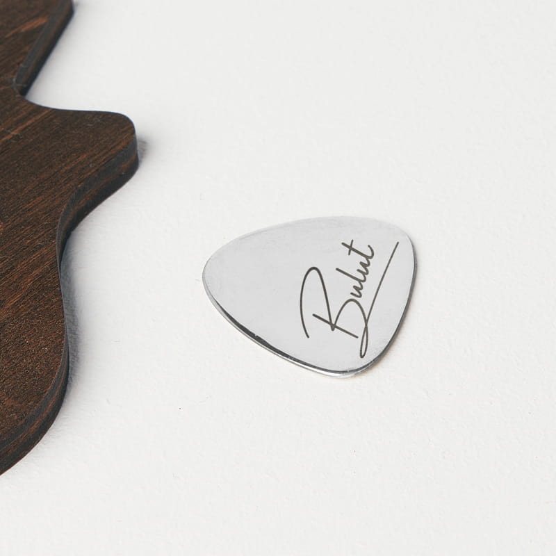 Klasik Gitar Kutulu İsme Özel Gümüş Pena