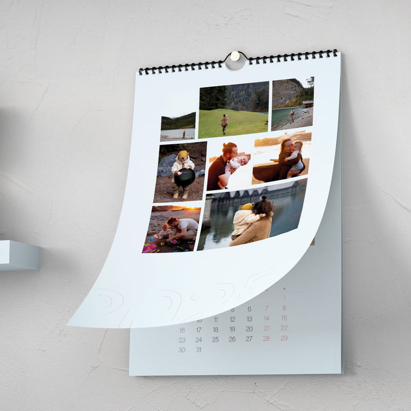 2026 Takvim - Kolaj Fotoğraf Tasarımlı Duvar Takvimi