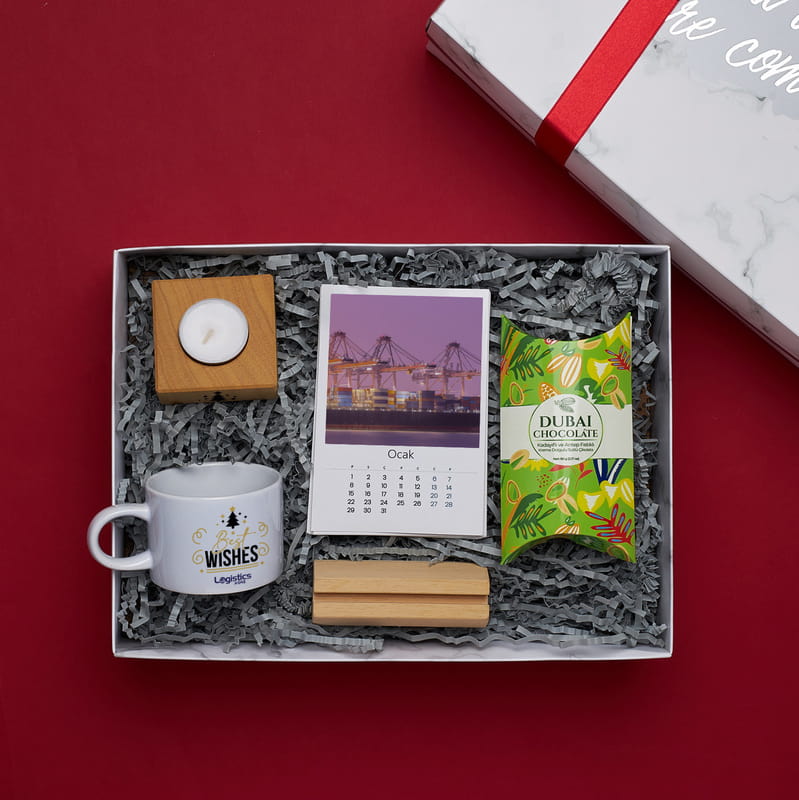Kurumsal Logo Yılbaşı Hediye Kutusu