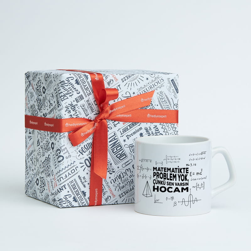 Matematik Öğretmenine Özel Tasarım Kahve Kupası