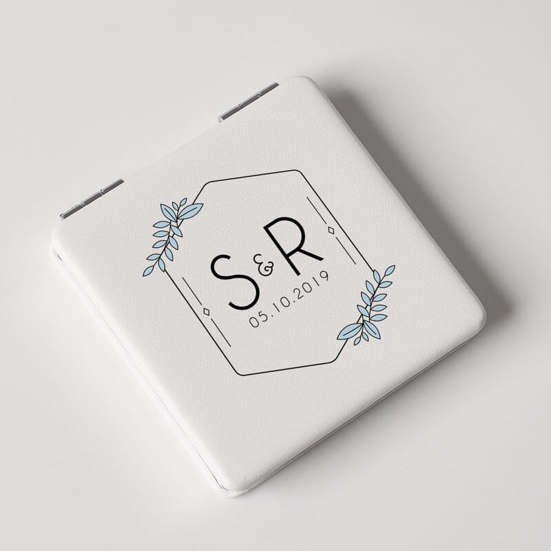 Minimal Harfler Özelleştirmeli El Aynası