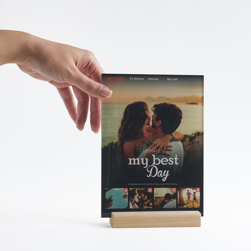 My Best Day Fotoğraflı LoveStroy Akrilik Plaket