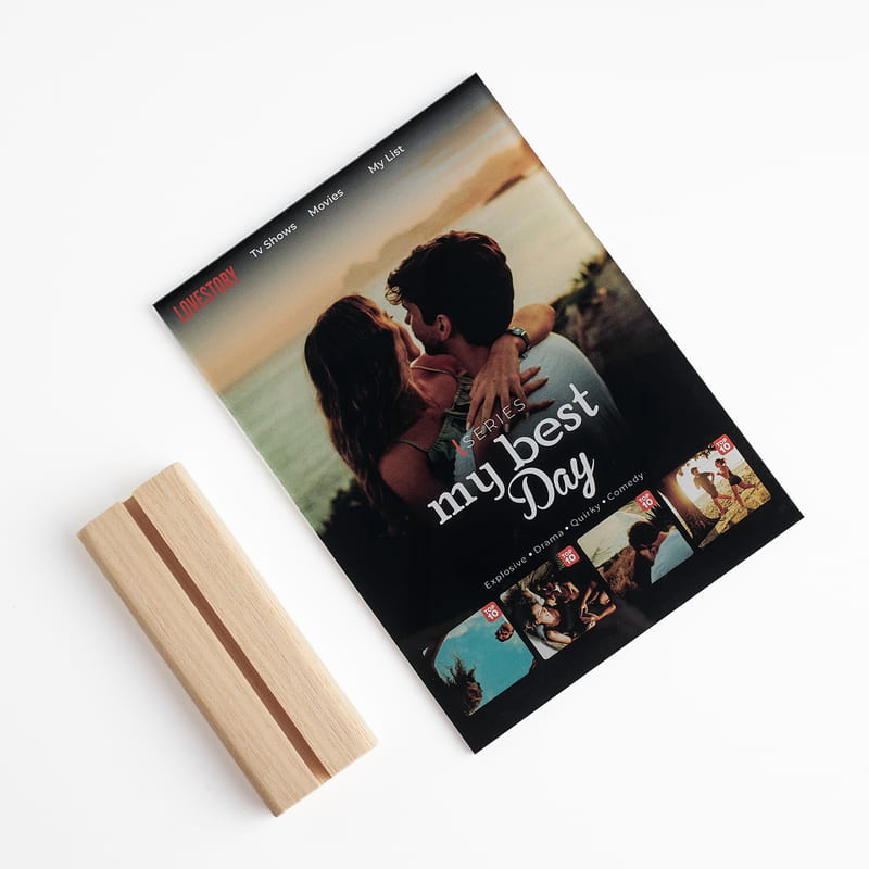 My Best Day Fotoğraflı LoveStroy Akrilik Plaket