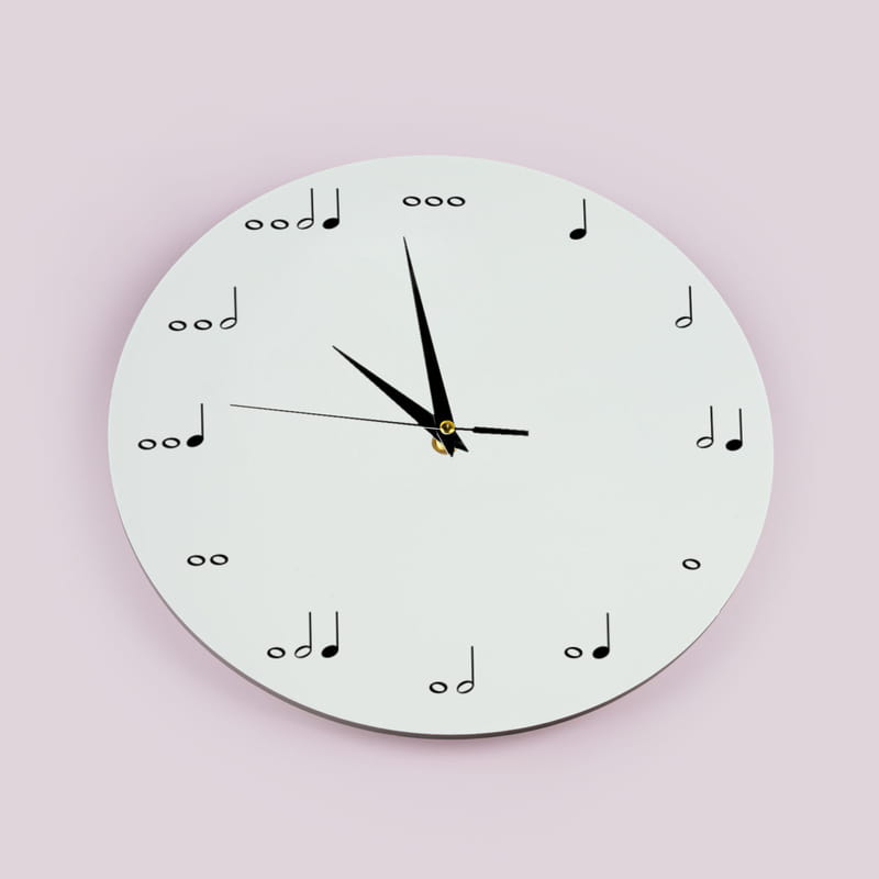 Nota Tasarımlı Dekoratif Duvar Saati