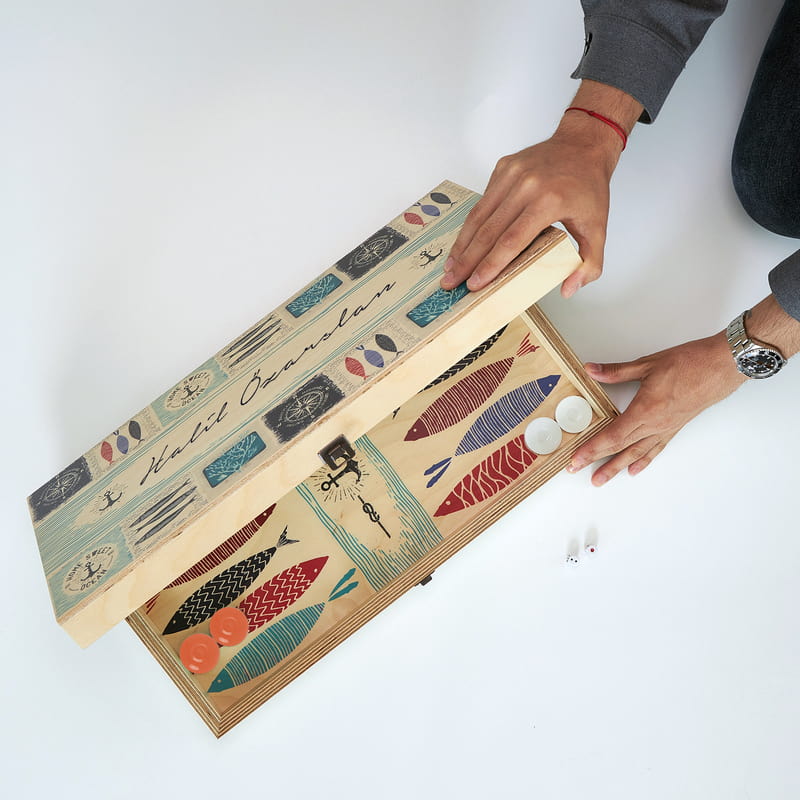 Özel Seri Sardalya Tavla Seti