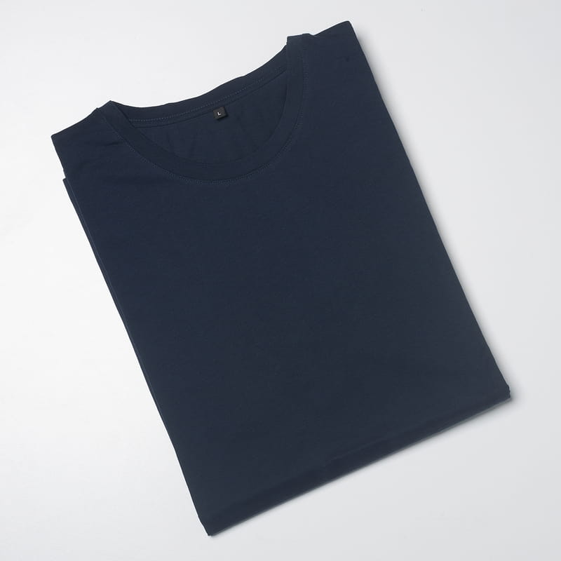 3'lü Kadın Tişört Seti - %100 Pamuklu - Lacivert - Gri Melanj - Füme