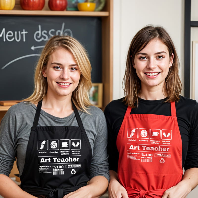 Resim Öğretmenine Hediye Özel Önlük