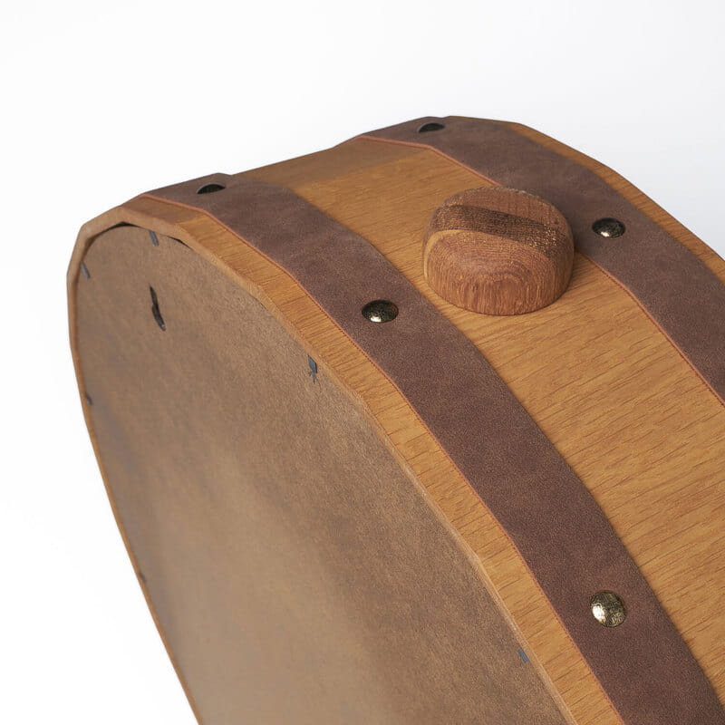 Restoran ve Kafelere Özel Logo Özelleştirmeli Meşe Şarap Tıpa Kutusu