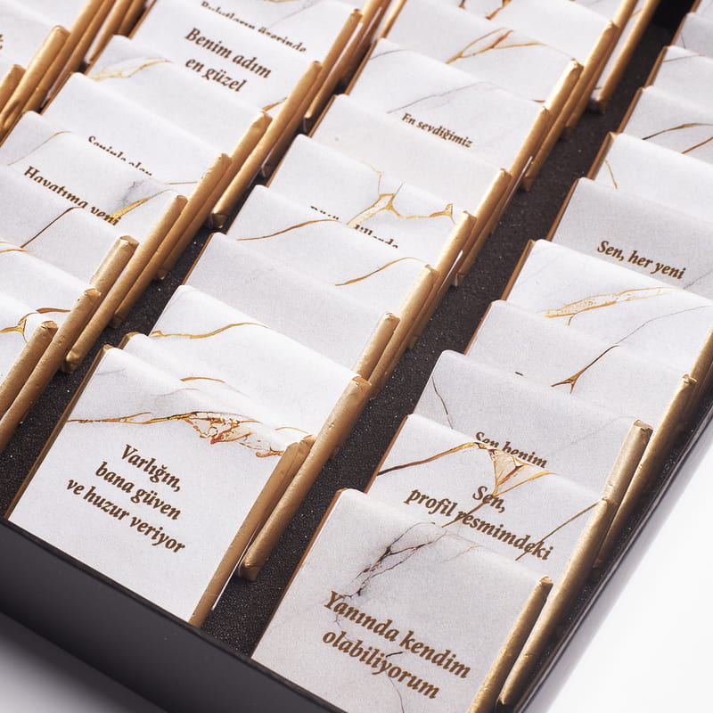 48 Adet Sevgi Mesajlı Sevgili çikolatası