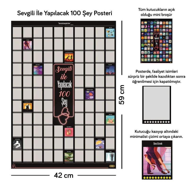 Sevgili İle Yapılacak 100 Şey Kazı Kazan Poster