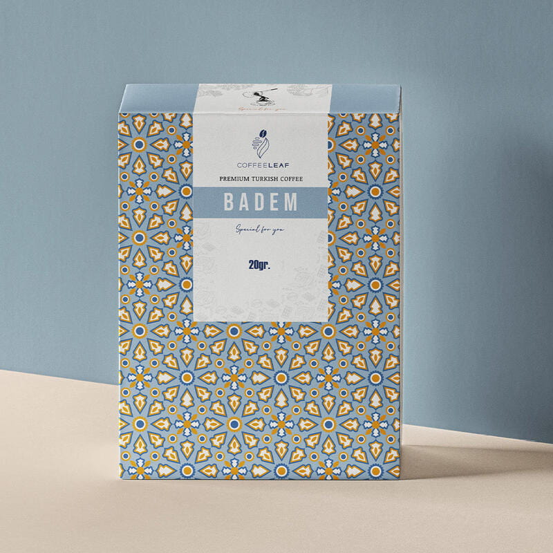 Şık Tasarımlı 2'li Ahşap Renkli Fincan Aromalı Türk Kahvesi Magnet Hediye Seti