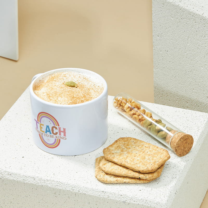 Teach Them to Be Kind Yazılı Öğretmen Kahve Fincanı