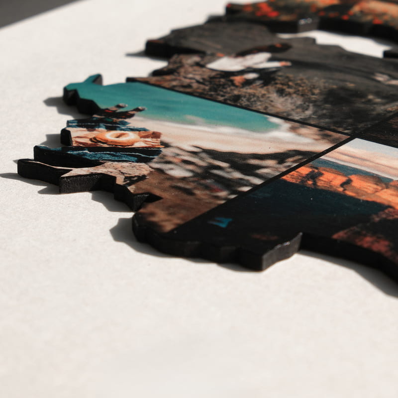 Türkiye Gezimizden 3 Boyutlu Fotoğraf Kolaj Haritası - 30x40 Çerçeve