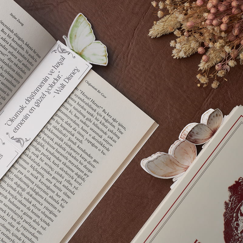 Uçuşan Kelebek Kitap Ayracı - 7'li Set