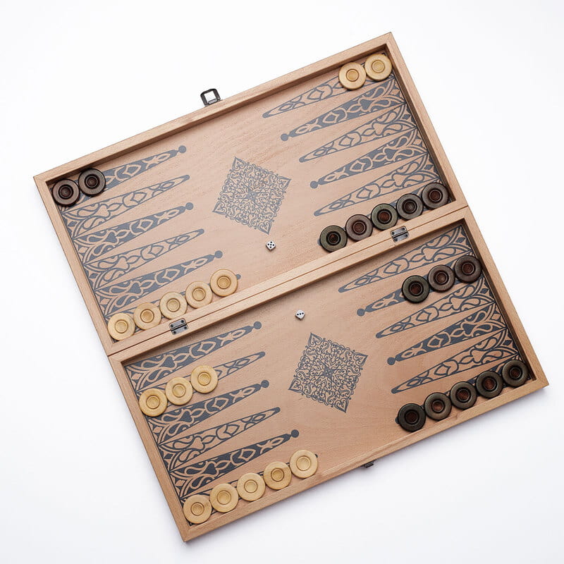 Yıl Dönümü Özel Özelleştirilebilir Kayın Tavla Seti