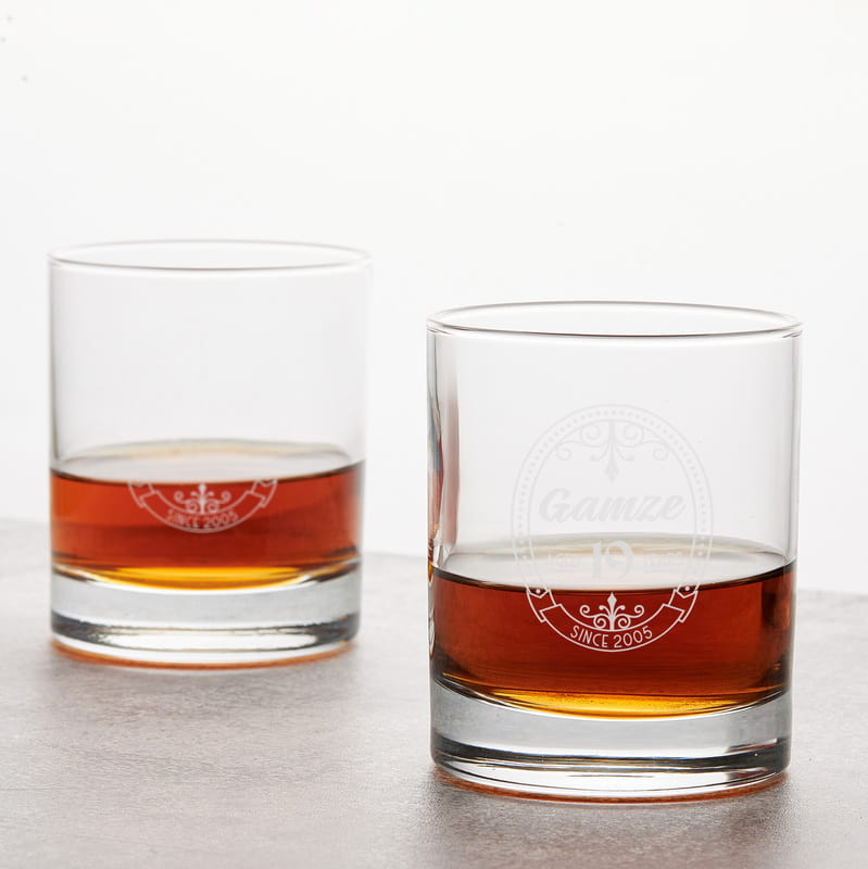 Yıldönümü Özel 320cc İsimli Viski Bardağı Seti