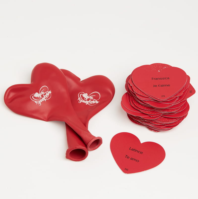 100 Dil Seni Seviyorum Gümüş Kolyeli Romantik Hediye Kutusu