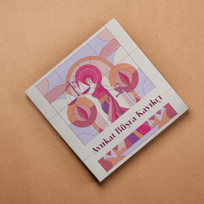 25x25 Avukatlara Özel İsim Yazılı Kanvas Tablo