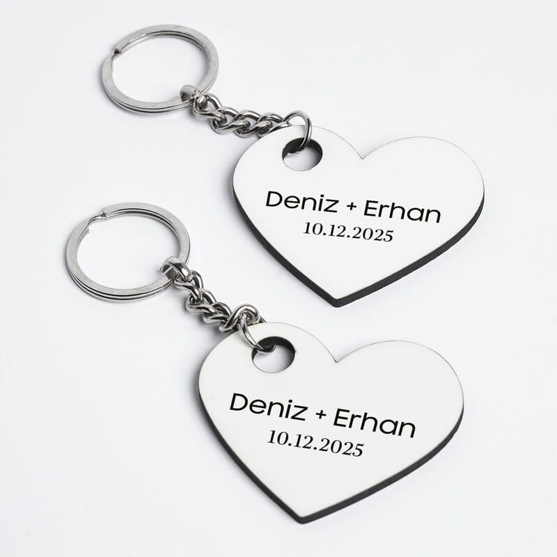2'li Kişiye Özel Sevgili Anahtarlığı