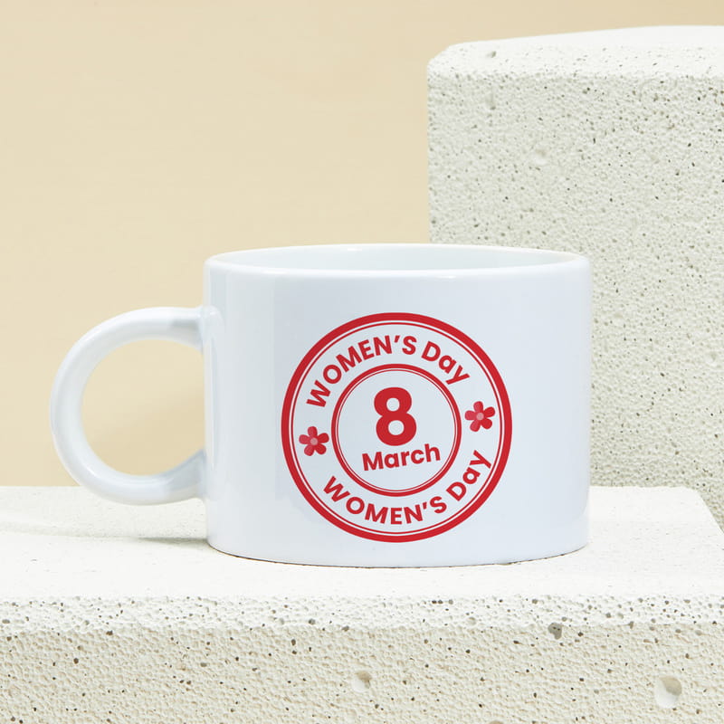 8 Mart Kadınlar Günü Tasarımlı Fincan