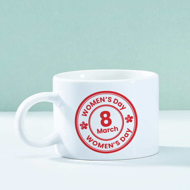 8 Mart Kadınlar Günü Tasarımlı Fincan