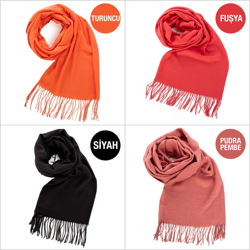 8 Mart Özel Kişiselleştirilebilir Püsküllü Şal