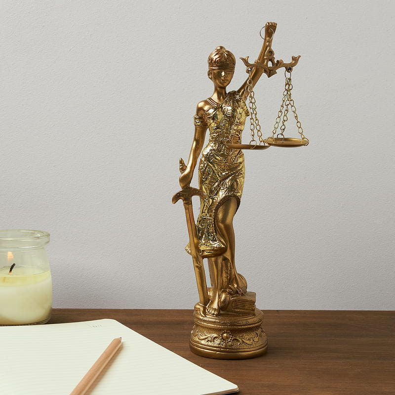 Adalet Terazisi Heykeli 24 Cm Biblo