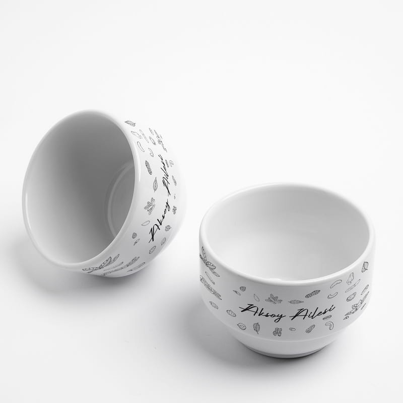 Aile İsimli 2'li Çerezlik Kase