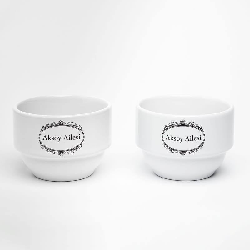 Aile İsmine Özel 2'li Atıştırmalık Kasesi