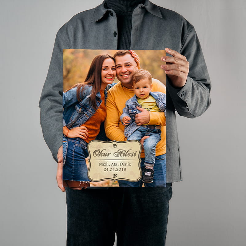 Aile Resminizle Kanvas Baskılı Tablo 30x40