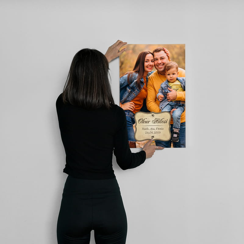 Aile Resminizle Kanvas Baskılı Tablo 40x60