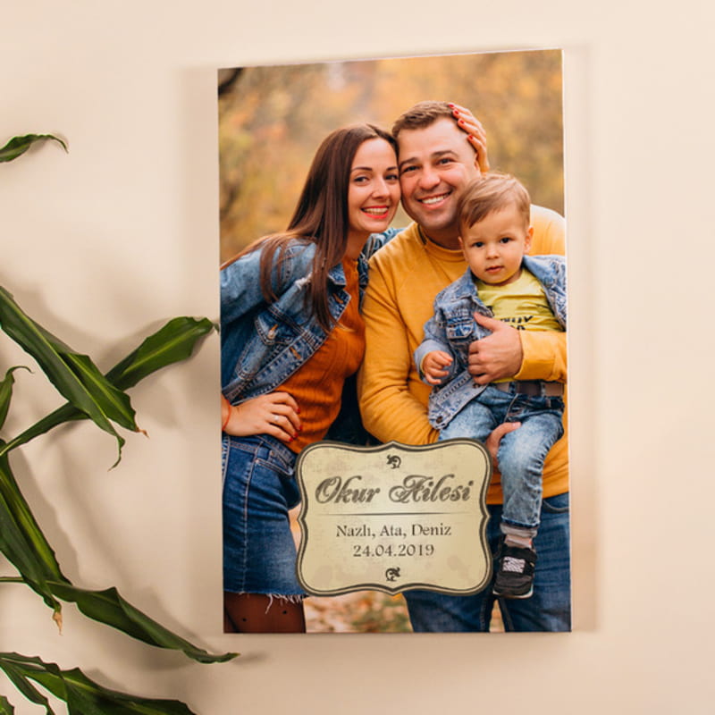 Aile Resminizle Kanvas Baskılı Tablo 40x60