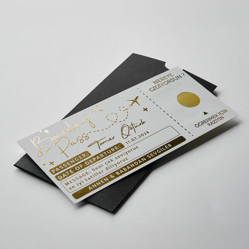 Anne Babadan Tatil Hediyesi Kazı Kazan Bilet