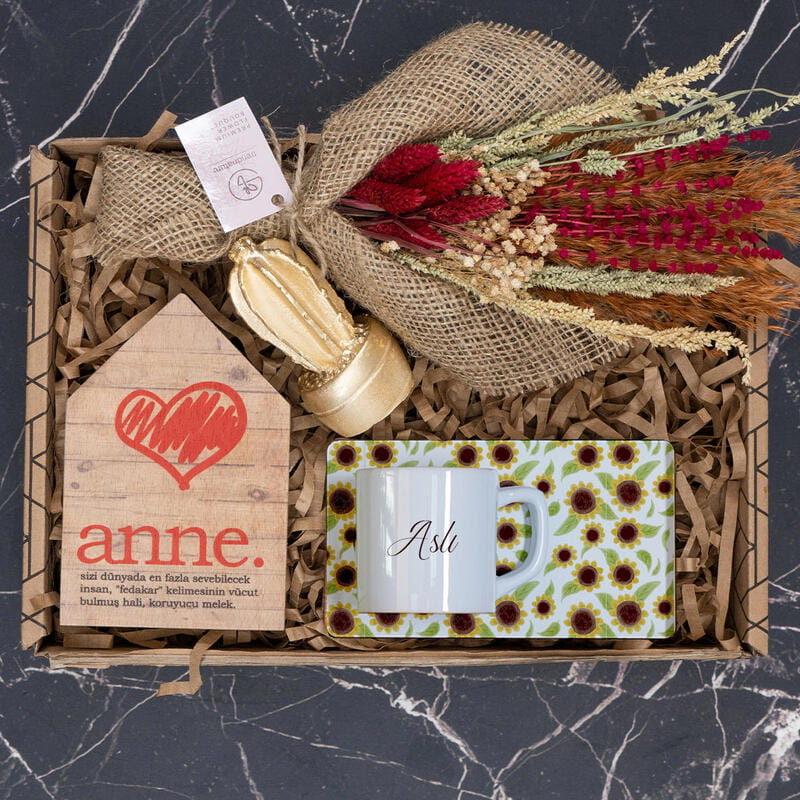 Anne Tanımı Tasarımlı Kişiye Özel Hediye Kutusu