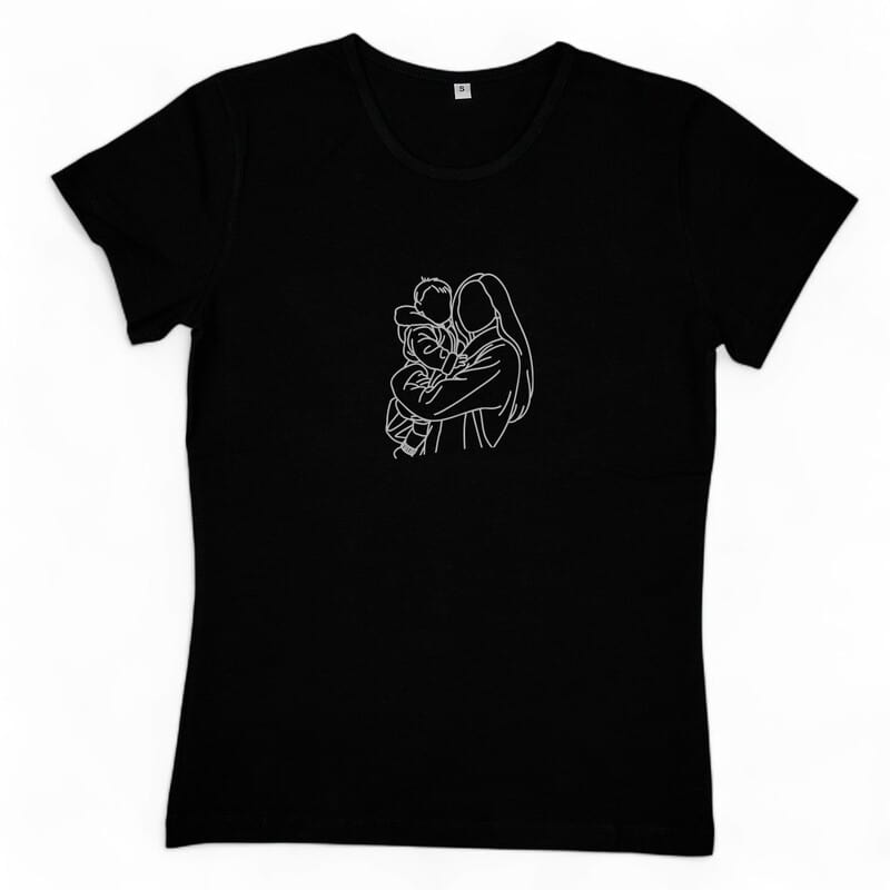 Anneme İlk Hediyem Line Art Anne Bebek Kombini