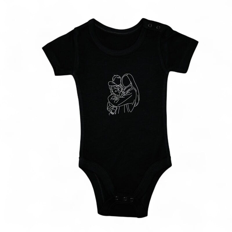 Anneme İlk Hediyem Line Art Anne Bebek Kombini