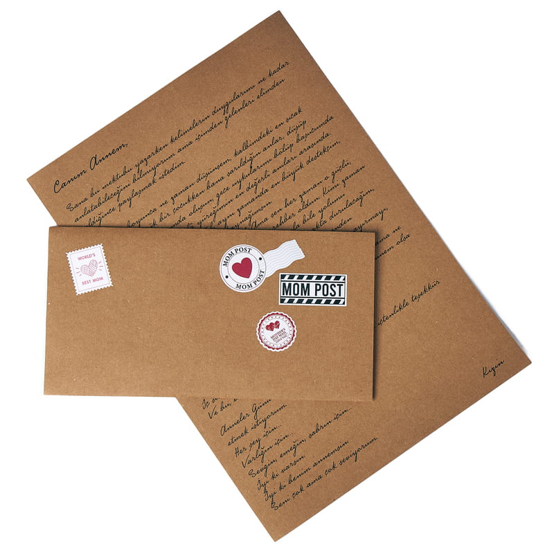 Anneye Mektup - Kişiselleştirilebilir Mesajlı Anneye Özel Mektup