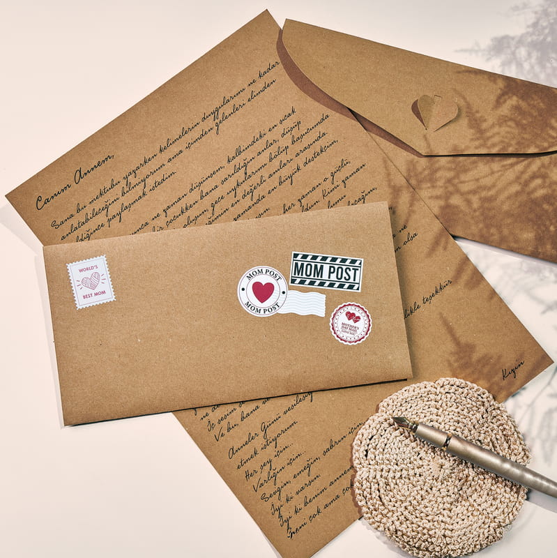 Anneye Mektup - Kişiselleştirilebilir Mesajlı Anneye Özel Mektup